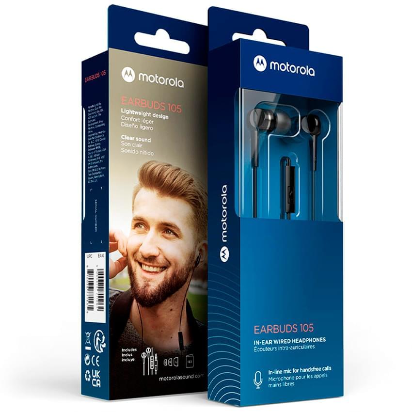 Auricular Motorola Earbuds 105 Negro